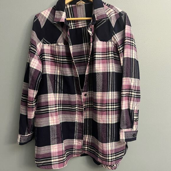 Duluth Trading Company Flannel Tunic - Picture 1 of 3
